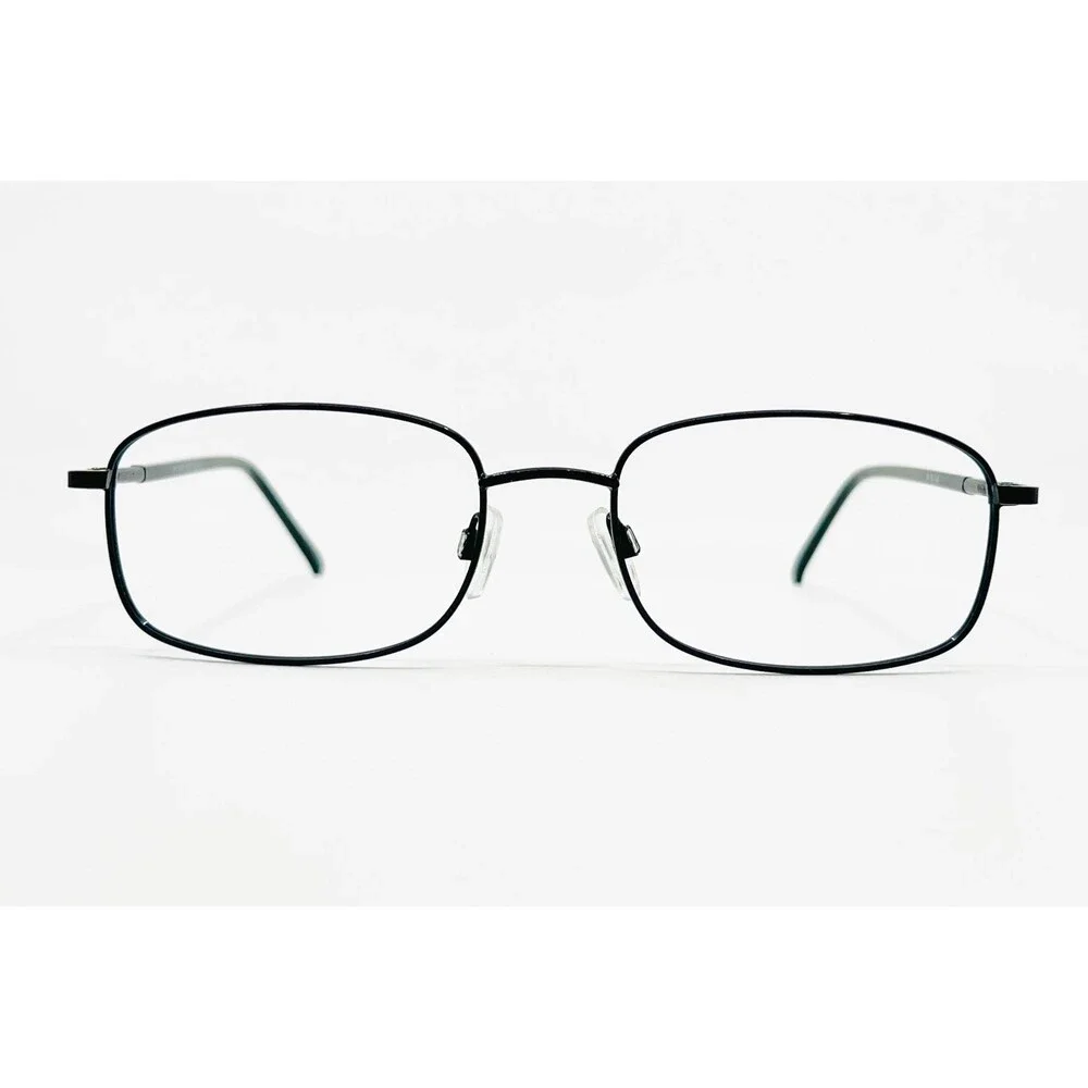 Modern Kody Eyeglasses Frames Mens Black Rectangle 54-18-145